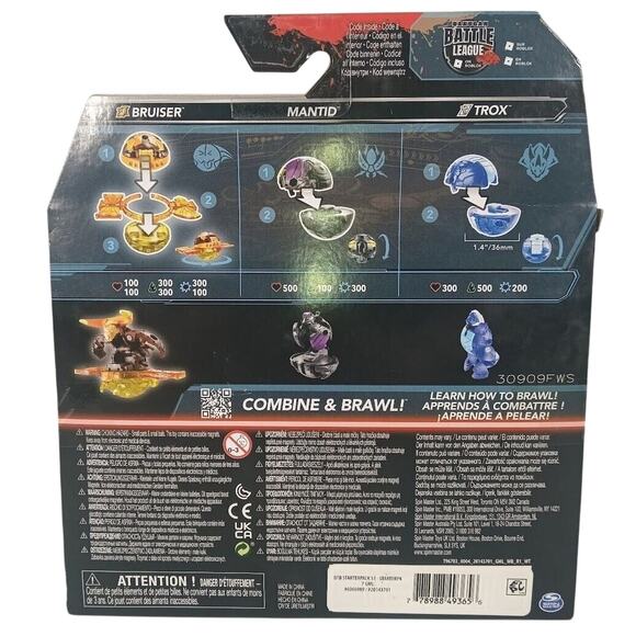 BAKUGAN Generation 3 STARTER PACK Special Attack Bruiser Mantid Titaniam Trox - Picture 2 of 6